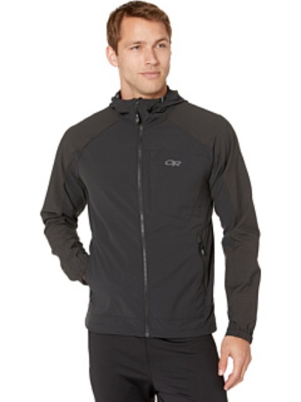 Outdoor Research Ferrosi Hooded Jacket Black Stretch Outdoor Hiking, SZ M